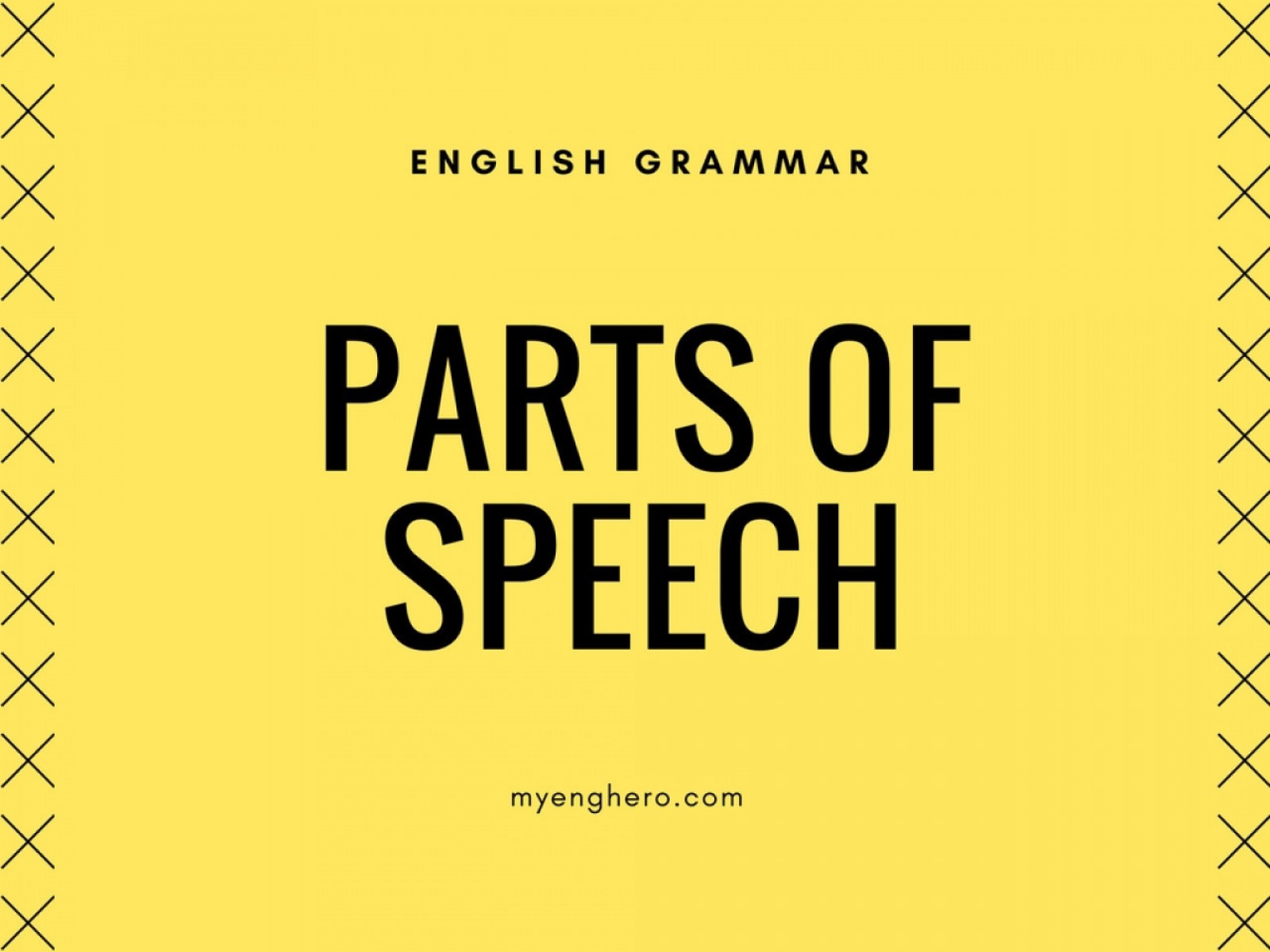 Parts of speech ส่วนของคำ